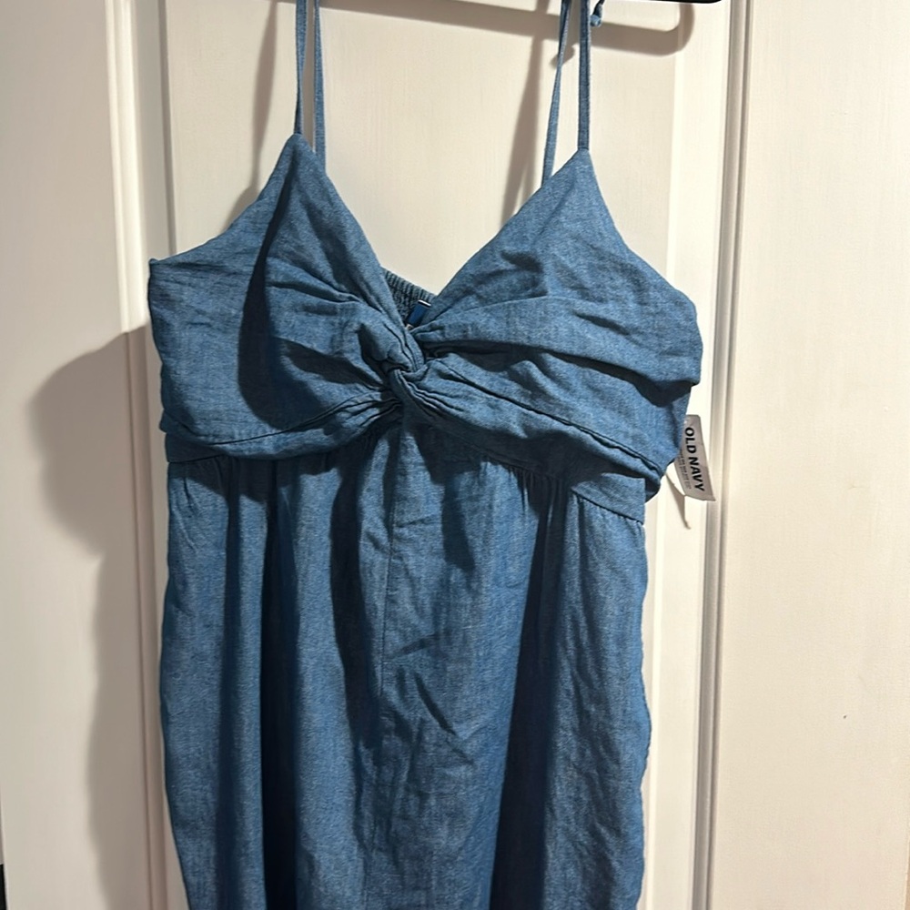 Chambray jumpsuit